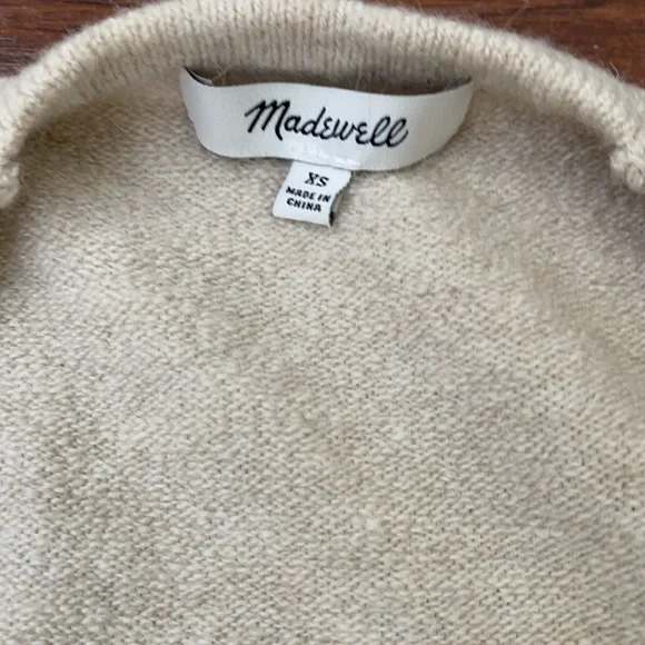 EUC Madewell Kent Colorblock Cardigan XS - Picture 3 of 4